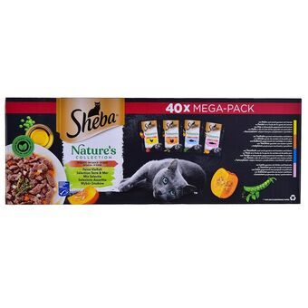 Cat food Sheba Nature\'s Collection Mix Chicken Salmon Tuna Turkey 40 x 85 g