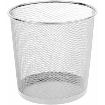 Rubbish bin Q-Connect KF00850 Metal Silver 10 L