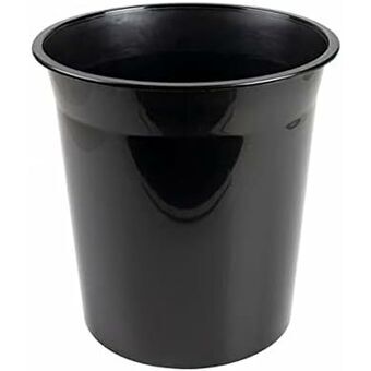 Rubbish bin Q-Connect KF19034 Black Plastic 13 L