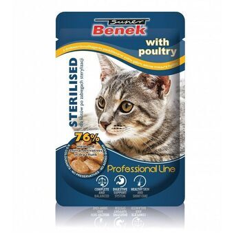 Cat food Super Benek Sterilised Birds 100 g