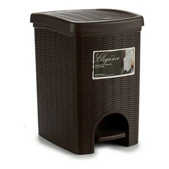 Rubbish bin Elegance Dark brown Plastic (20 L) (27 x 39 x 30,5 cm)