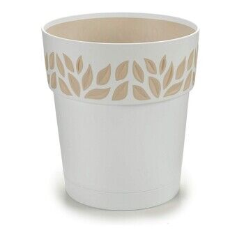 Plant pot Stefanplast STF816 White Beige Plastic 25 x 25 x 25 cm