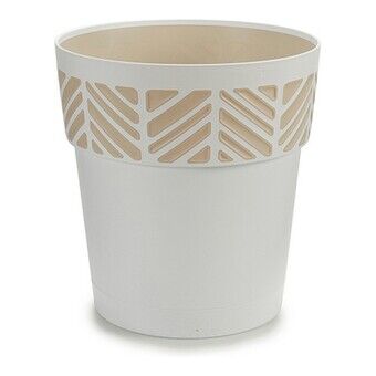 Planter Orfeo White Plastic (25 x 25 x 25 cm)