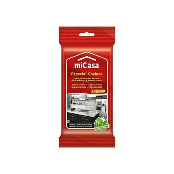 Sterile Cleaning Wipe Sachets (Pack) Micasa Kitchen (15 uds)