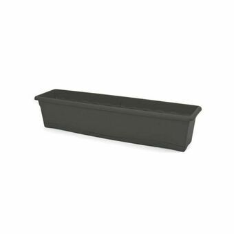 Plant pot Plastiken 7580 80 x 20 cm Grey Anthracite Plastic Rectangular 80 x 20 x 18 cm