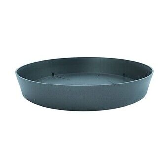 Flower Pot Dish Plastiken Anthracite polypropylene (Ø 11 x 1.6 cm)