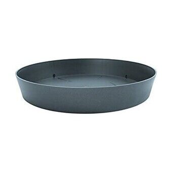 Flower Pot Dish Plastiken Anthracite polypropylene (Ø 28 X 4.4 cm)