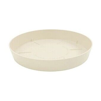 Flower Pot Dish Plastiken Ø 14 cm polypropylene Ecru