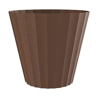 Plant pot Plastiken Bronze polypropylene (Ø 18 x 16 cm)