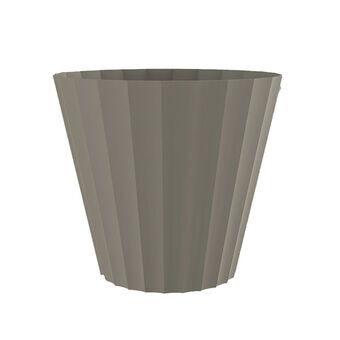 Plant pot Plastiken taupe polypropylene (Ø 22 x 20 cm)