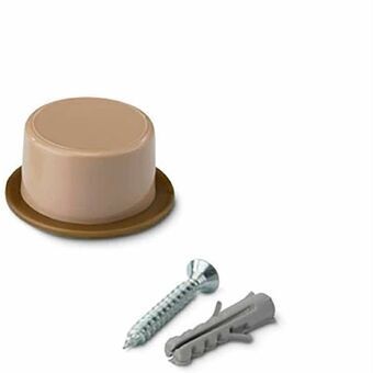 Doorstop Inofix Doors Screws 2 Units Beige PVC