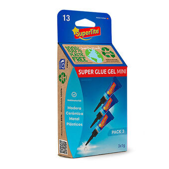 Instant Adhesive Supertite 2513 Gel 1 g Mini 3 Units