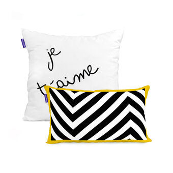 Cushion cover HappyFriday Blanc Star  Multicolour 2 Pieces