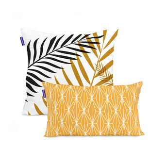 Set of cushion covers HappyFriday Blanc Foliage  Multicolour 2 Pieces