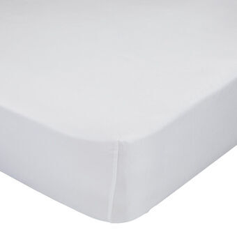 Fitted bottom sheet HappyFriday Basic White 140 x 200 x 32 cm 