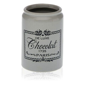 Toothbrush Holder Versa Paris Ceramic (7,6 x 11 x 7,6 cm)