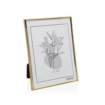 Photo frame Versa Golden Metal Minimalist 1 x 18,5 x 13,5 cm