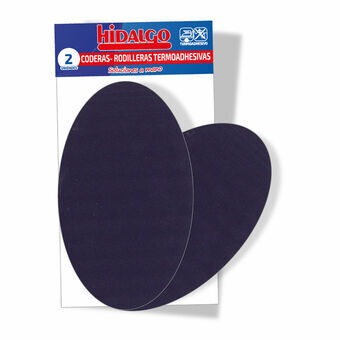 Thermo-adhesive patches Hidalgo Elbow Support Knee Pad Navy Blue 15,5 x 9,5 cm 2 Units