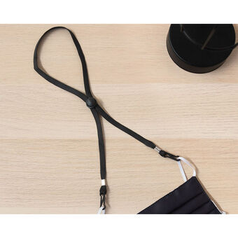 Shoelace, cord Black 65 cm Adjustable