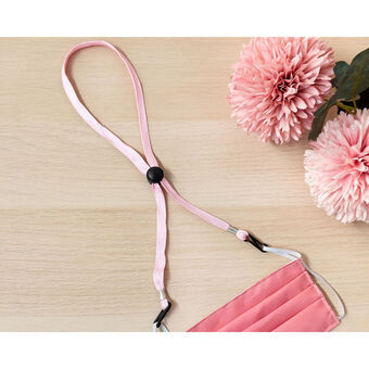 Shoelace, cord Pink 65 cm Adjustable