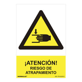 Sign Normaluz Atención riesgo de atrapamiento PVC