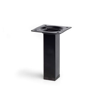 Feet Rei 400g Squared Black Steel Modern (Ø 2,5 x 10 cm)