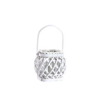 Lantern DKD Home Decor Wood White (16 x 16 x 16 cm)