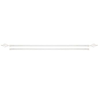 Curtain Bar DKD Home Decor White Metal (120 x 16 x 16 cm)