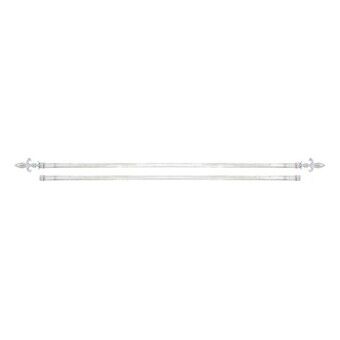 Curtain Bar DKD Home Decor Extendable White Metal (120 x 16 cm)