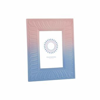 Photo frame DKD Home Decor S3021255 Mandala Blue Pink Wood Scandinavian (20 x 1 x 25 cm)