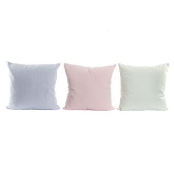 Cushion DKD Home Decor Cotton (3 pcs) (40 x 40 x 10 cm)