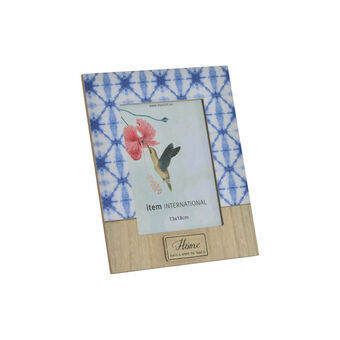 Photo frame DKD Home Decor S3021273 Flower Blue Wood Brown Sailor