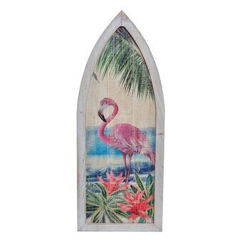 Wall Decoration DKD Home Decor Wood Tropical Flamenco