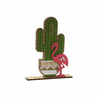 Decorative Figure DKD Home Decor Wood Cactus (18 x 4 x 23.5 cm)