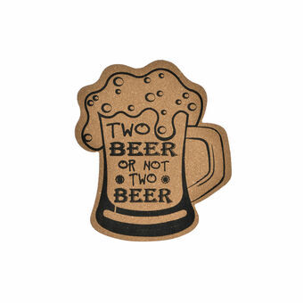 Wall Decoration DKD Home Decor Cork Beer MDF Wood (26 x 1 x 30 cm)