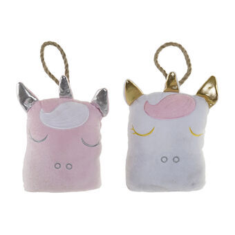 Door stop DKD Home Decor Unicorn Polyester (2 Units) (16 x 8 x 21 cm)