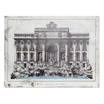 Painting DKD Home Decor Roma Fontana Di Trevi Wood Traditional (80 x 3 x 60 cm)