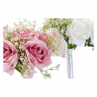 Bouquets DKD Home Decor PVC Plastic With fabric Roses (2 pcs)