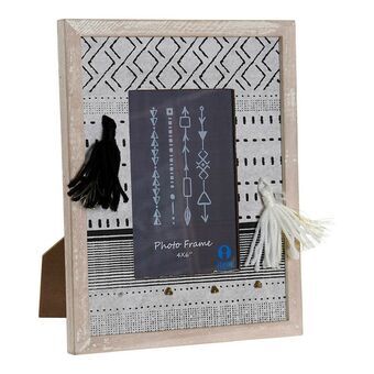 Photo frame DKD Home Decor S3015069 Ethnic Natural Grey MDF Wood Boho (10 x 2 x 15 cm)