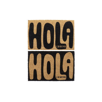 Doormat DKD Home Decor Hola Caracola PVC Fibre (2 pcs) (60 x 40 x 1.5 cm)