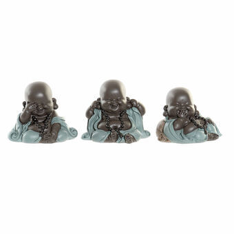 Decorative Figure DKD Home Decor Resin Monk (3 pcs) (10 x 7.5 x 8.5 cm)