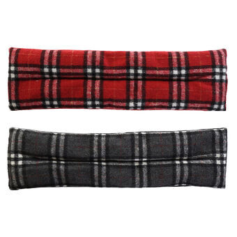 Cushion DKD Home Decor Seeds Thermal Tartan Polyester 2 Units (45 x 13,5 x 2 cm)