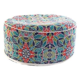 Cushion DKD Home Decor 8424001768523 Floor Polyester Aluminium Multicolour (53 x 53 x 23 cm)