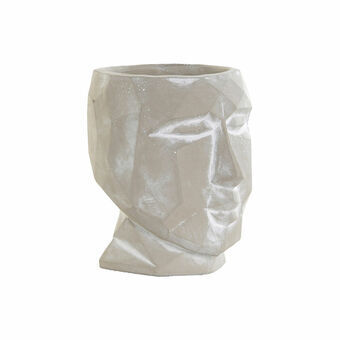 Planter DKD Home Decor ‎S3023928 Face Grey Cement Garden (11,5 x 14 x 15 cm)