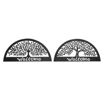 Wall Decoration DKD Home Decor Tree Metal (79 x 1 x 37 cm) (2 pcs)