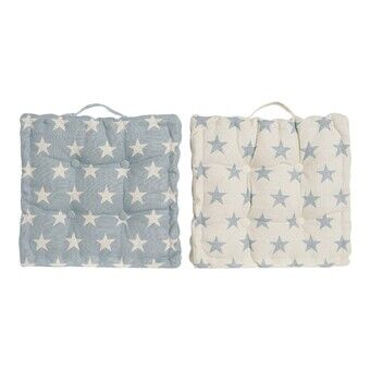 Cushion DKD Home Decor Stars Cotton (40 x 8 x 40 cm) (2 pcs)