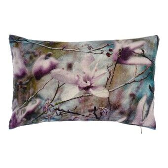 Cushion DKD Home Decor Multicolour Cotton Flower (50 x 10 x 30 cm)