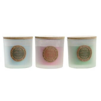 Candle DKD Home Decor Mediterranean (3 pcs) (10.2 x 10.2 x 10.7 cm)