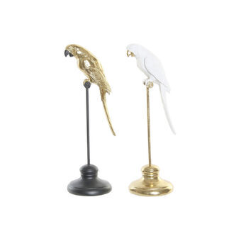 Decorative Figure DKD Home Decor Resin Parrot (2 pcs) (8.6 x 9.6 x 27.5 cm)