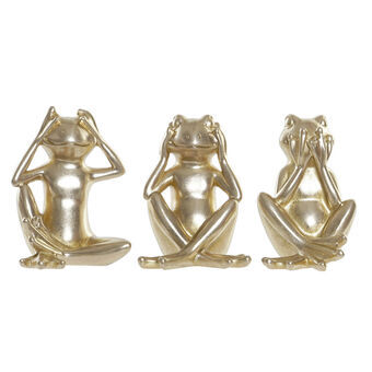 Decorative Figure DKD Home Decor Resin Frog (3 pcs) (11 x 11 x 15 cm)